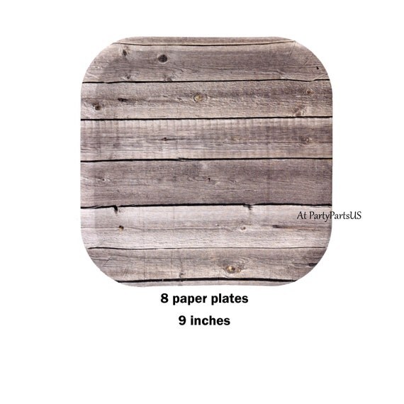 barn wood paper plates, rustic wedding tableware, barn wedding ... barn wood paper plates, rustic wedding tableware, barn wedding ...