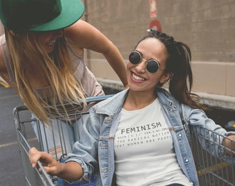 Feminism Definition T-shirt, Funny Feminist Shirt Unisex 100% Cotton Outfit