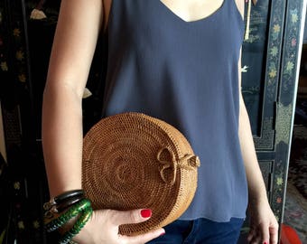 Large Round Basket,Round Basket with Lid,Straw Bag,Rattan Bag,Round Straw Bag,Wicker Bag,Basket Handbag,Round Basket Bag,Rattan Straw Basket