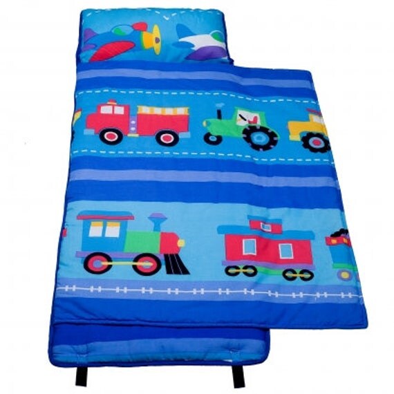 Trains planes trucks rest nap mat roll 100 cotton with