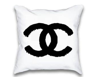 Chanel Pillow Case - Chanel Logo Throw Pillow Set - Chanel Pillowcase, Throwpillow, Perfect Gift