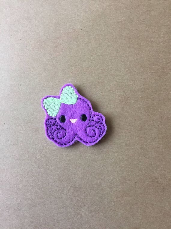 Octopus Feltie, Octopus Embellishment. Choose 1, 2 or 4