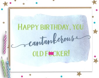 Mature, Dad Birthday Card, Sarcastic Card for Dad, Sassy Birthday Card, Card for Him, Birthday Card Brother, Card for Grandpa