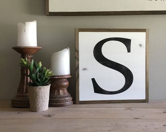 Initial Wall Art distressed wall letter | etsy Initial Wall Art distressed wall letter | etsy
