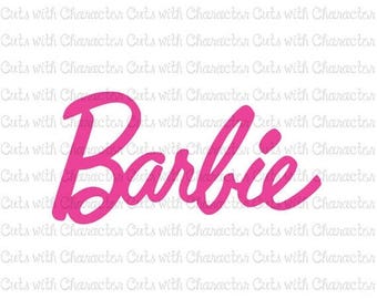 ON SALE Barbie logo SVG Dxf and Png Files for Cutting Machines Silhouette, Cricut or Scan 'N' Cut