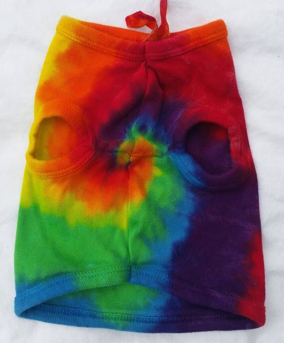 dog print tie dye