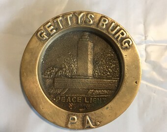 Vintage Brass souvenir ashtray