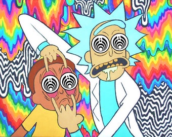 Bassnectar x Rick and Morty Bass Drop Sticker