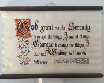 Serenity Prayer Wall Decor serenity prayer art | etsy Serenity Prayer Wall Decor serenity prayer art | etsy