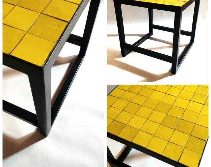 Mosaic Table - HELLO its YELLOW