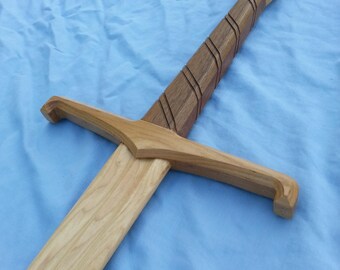 Decorated Longsword, Wooden Sword,Hema, larp, waster, functional, display.