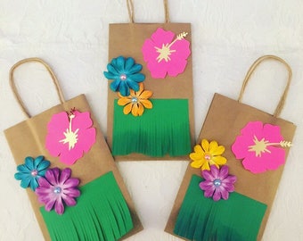 Moana Paper Favor Bags- Moana Birthday Favor Bags-goodie bags- Moanatheme party goodie bags- Luau birthday party