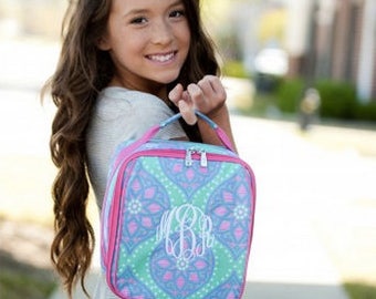 Monogrammed Lunch Box ~ Marlee Lunch box ~ Custom Girls lunch box
