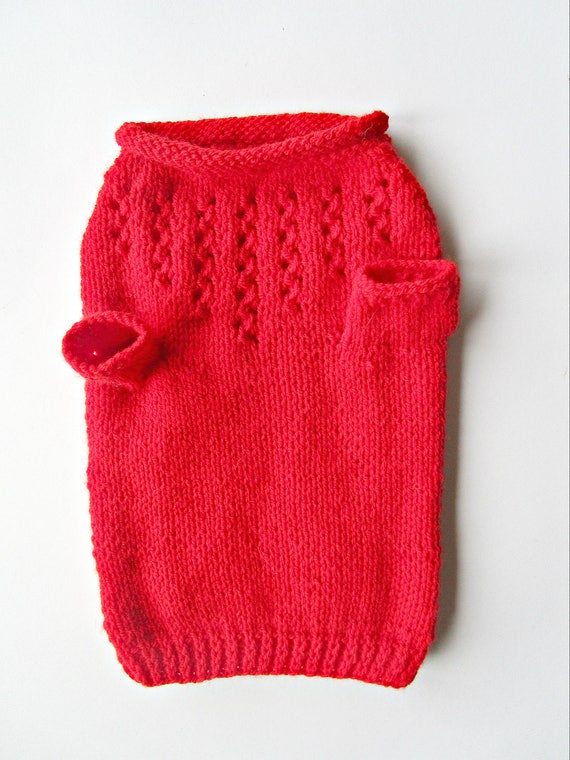 Hand knit cat jumper Sphynx sweater Pet top Cat dog jumper