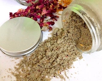 Cleansing Grains Herbs Flowers Crushed Cleansing Grains healing acne oily skin exfoliate skin scrub organics Mask Cleansing Grains