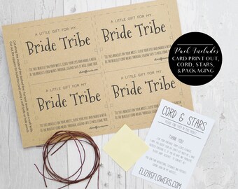 Bride Tribe Wish Bracelet Kit, Make You Own Wish Bracelets, DIY Bridal Shower Kit, Bachelorette Party, Hen Night, Bridesmaid Gifts, Makes 4