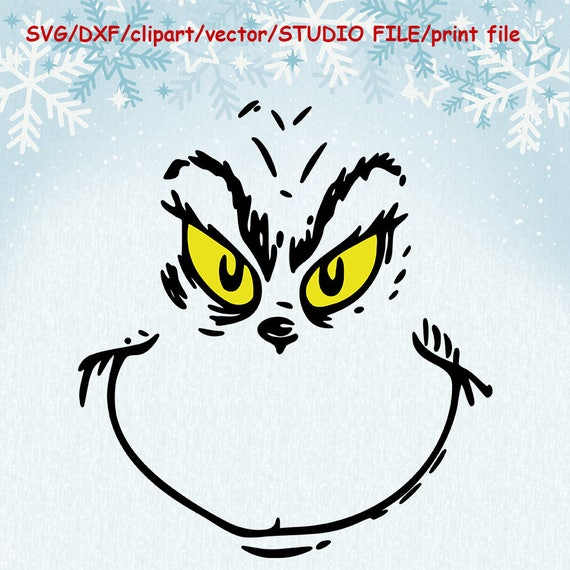 Download Grinch SVGDXFstudio file clipart print GRINCH cut file