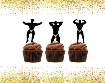 Bachelorette party - bachelorette party favors - bachelorette cupcake toppers - bachelorette cake topper - Girls Night Out - 21st birthday