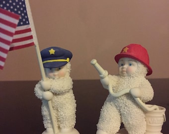 Snowbabies | Dept 56 | Police | Firefighter | Collectible