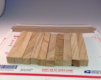 Extinct wood, American chestnut cut in 1930, clear of defects , checks or knots , 3/4 inch square x 5 1/4 long