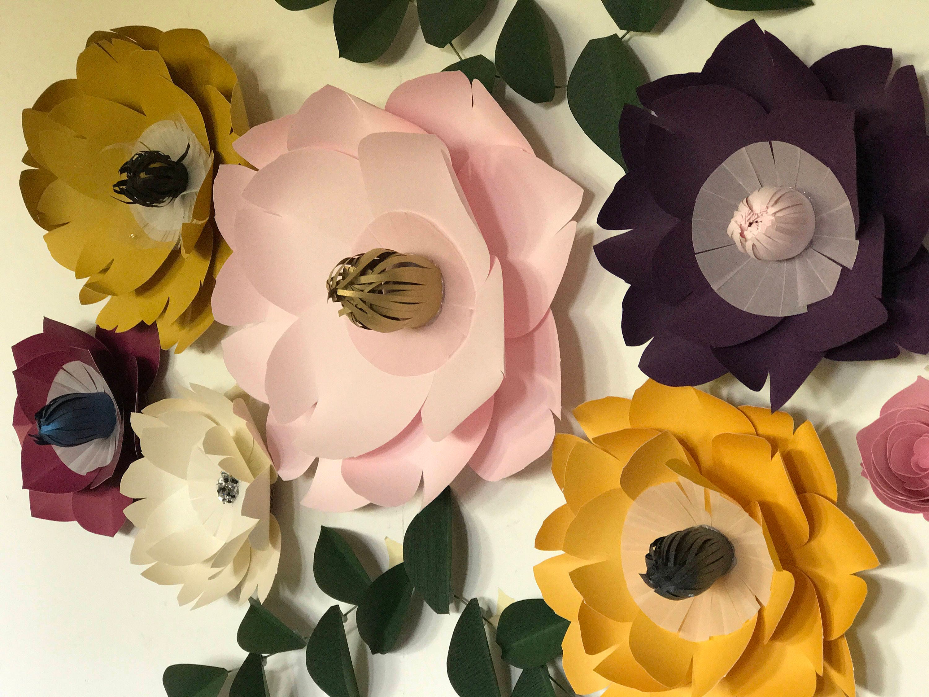 Paper Flower Wall Hanging Decor Backdrop Prop Gallery Photo Paper Flower Wall Hanging Decor Backdrop Prop Gallery Photo