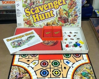 Rare Vintage 1980s Retro 1983 Scavenger Hunt Board Game Madcap Seek And Search Family Kids Rare Vintage 1980s Retro 1983 Scavenger Hunt Board Game Madcap Seek And Search Family Kids