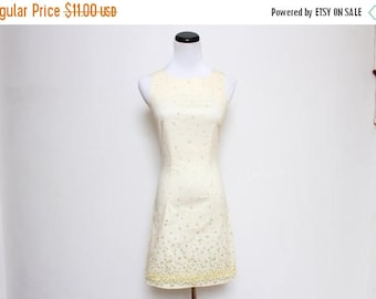 25% OFF VTG 90s Flower Cute Babydoll Yellow Picnic Mini Dress XS/S