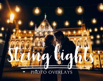 64 String lights photo overlays