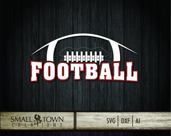 Football SVG - Cut Files - Vinyl Cutters, Screen Printing, Silhouette, Die Cut Machines, & More