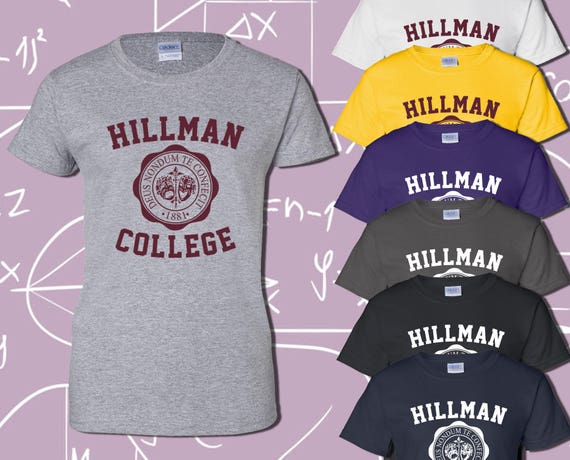 HILLMAN COLLEGE 80's Retro T-Shirt Different World TV Show