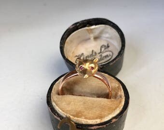 House Of Vincent - Bone Ring VJ229-URG - Gilded