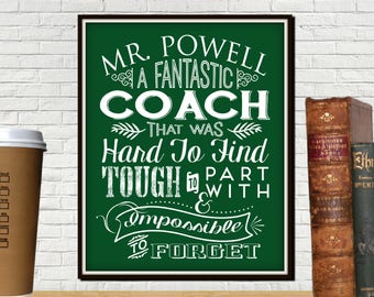 Custom Fantastic Coach Print, Baseball Coach Gift, Coaches Gift, Coach, Softball Coach Gift, Soccer Coach Gift, Volleyball Coach Gifts, Gym