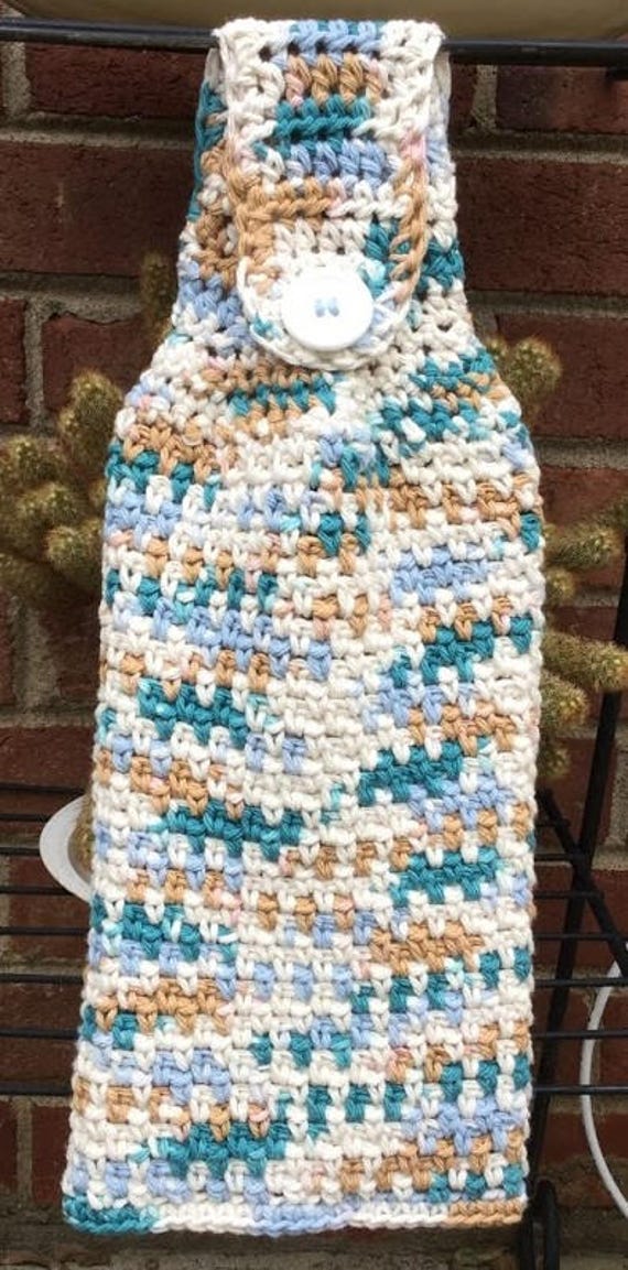 crochet to towels how kitchen Hand Kitchen Crochet Handmade Towel Hanging Towel Crochet