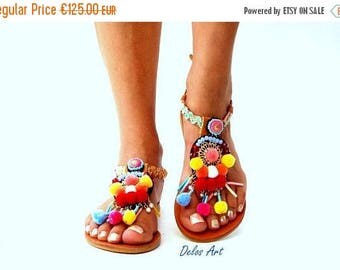 Delos Art Leather Sandals. by DelosArt on Etsy