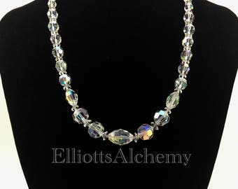 Vintage aurora borealis necklace