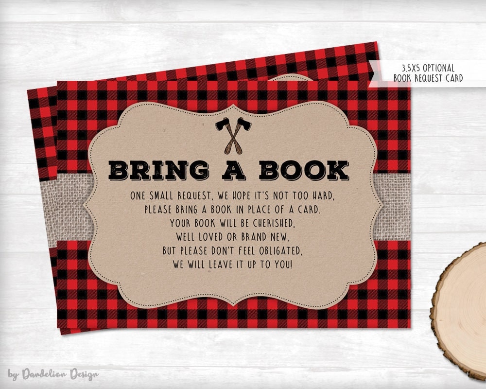 It's A Boy Lumberjack Baby Shower Invitation Printable