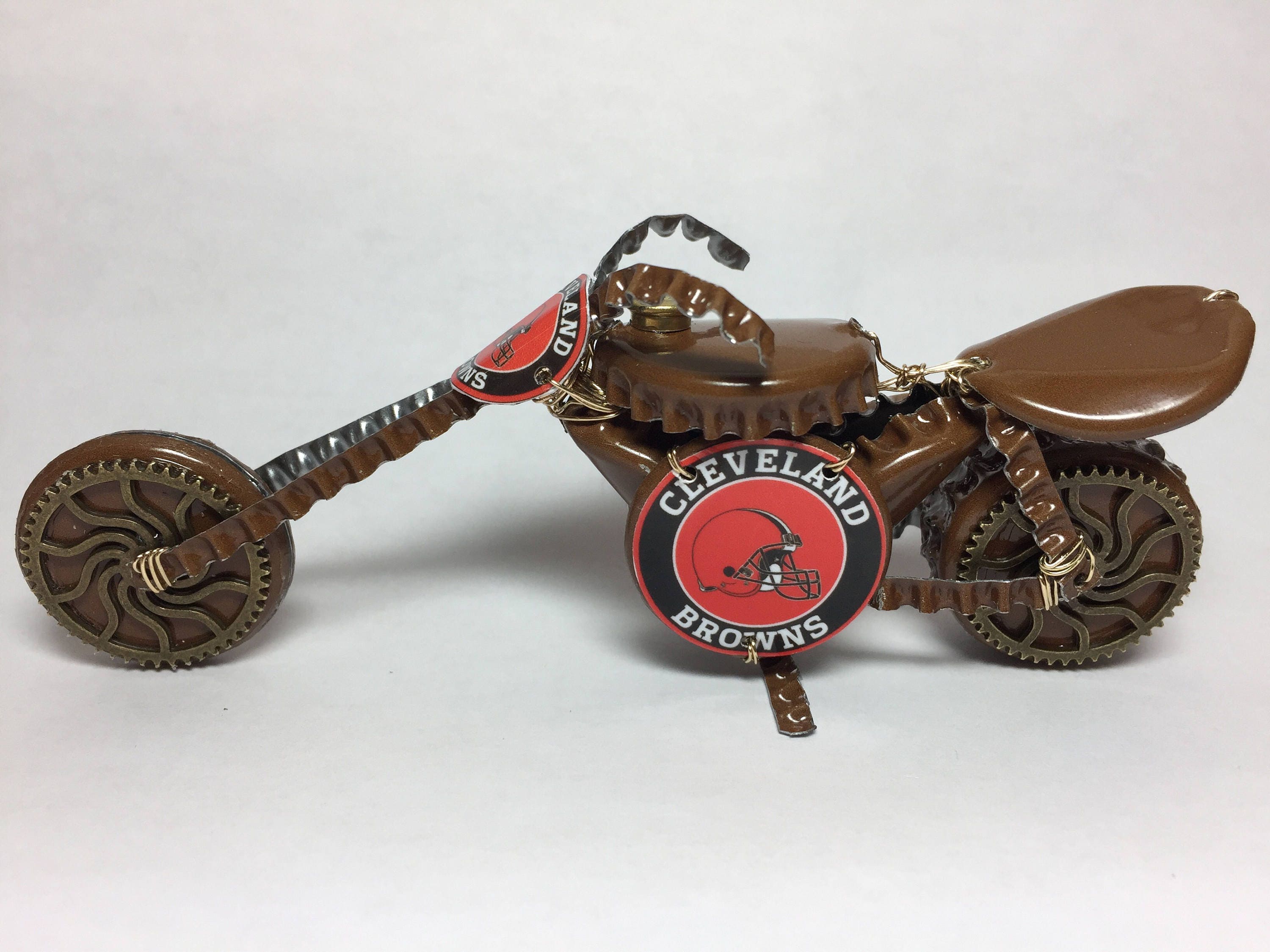Beer Bottle Cap Motorcycle Bike Upcycled Caps SUPER COOL