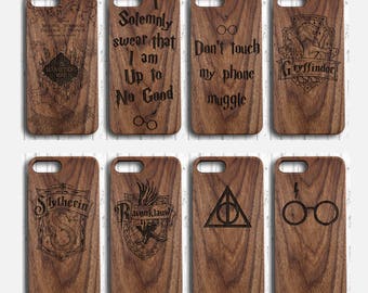 Harry Potter iphone 7 plus case Wood The Marauder's Map iphone 6 6s 5s case Deathly Hallows phone case swear no good