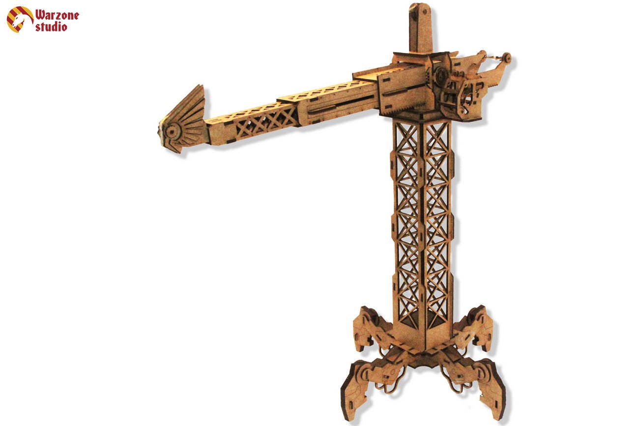 Wargaming terrain Aquila crane laser cut mdf