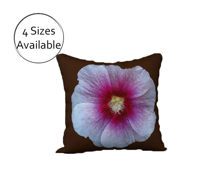 Purple Floral Pillow Cover Case Throw Cover Decorative