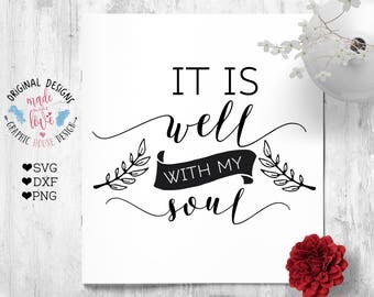 scripture svg, bible verse svg, it is well with my soul svg cutting file iron on, biblical svg, christian verse svg, Isaiah 66:12 svg