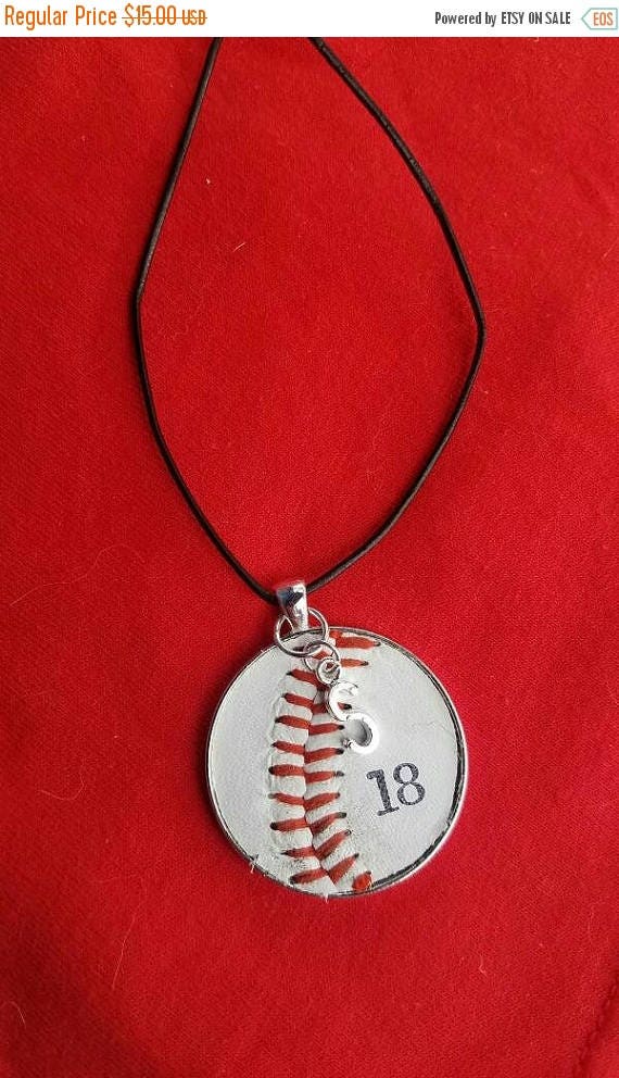 SALE Baseball Necklace Baseball Jewelry Personalized
