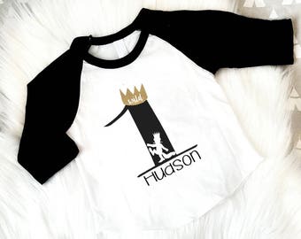 Where The Wild Things Are Birthday Shirt, Wild One, First Birthday, Max, 1st Birthday, One Birthday shirt, Cake Smash