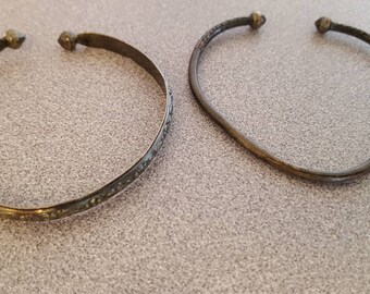 A pair of Sterling silver bangle bracelets