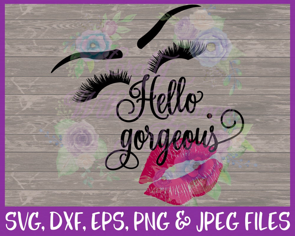 Hello SVG Makeup SVG Makeup Brush Holder SVG Beauty