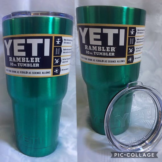 Personalized 30 ounce Yeti Tumblers assorted colors and