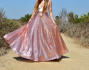 Sequin Maxi Skirt - Full 3/4 Circle