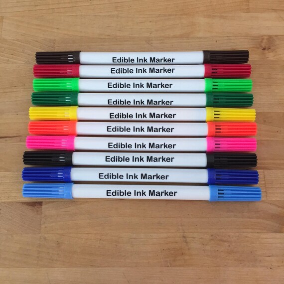 Edible Ink Two Sided Markers Set 10 Colors