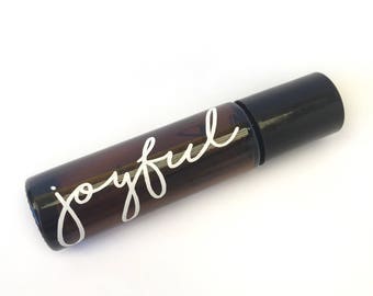 6 DIY 10ml Rollerball Essential Oil Labels - water proof - rollerball decals/ stickers - customisable labels