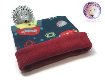 Robot Fleece Cuddle Sack to Snuggle a Hedgehog, Guinea Pig, Ferret, or any Small Pet~ Anti-Pill Fleece Lining